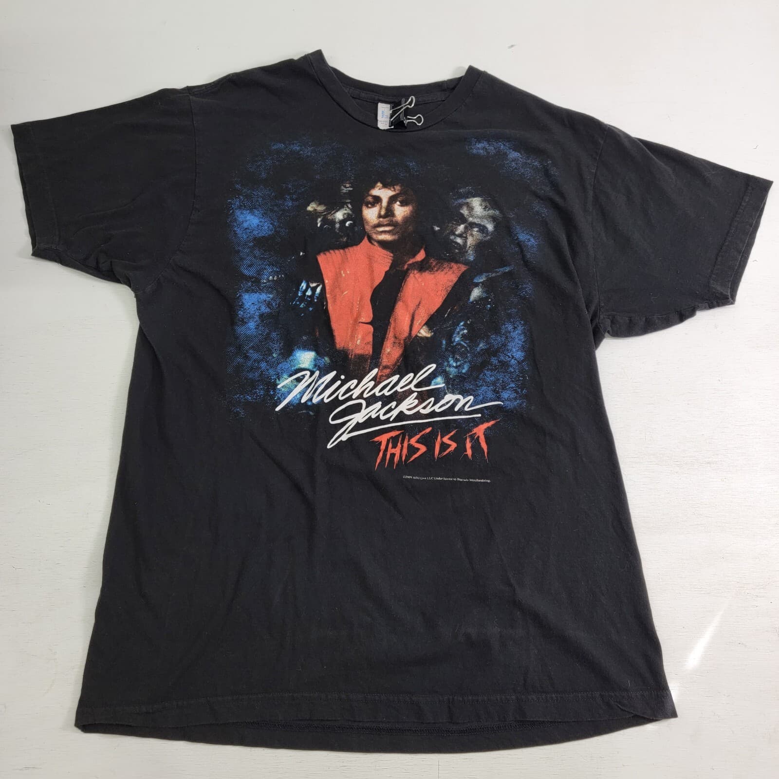 Michael Jackson "This Is It" 2009 Tour Concert Men's Shirt Black Size XL Tultex