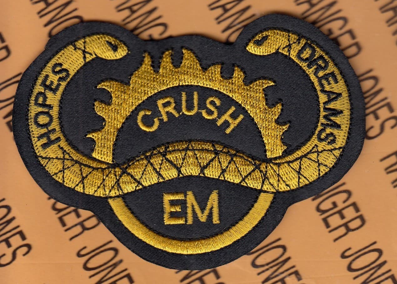 USAF Air Force 80th Fighter Sq FS JUVAT HOPES DREAMS CRUSH EM ~3.75" patch c/e