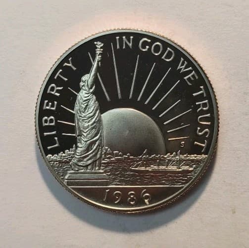 1986 Statue of Liberty Uncirculated Clad Half Dollar - Coin Only