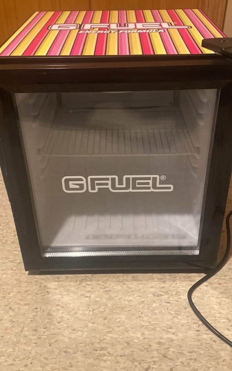 G Fuel Mini Fridge Countertop Cooler Hype Sauce Raspberry Lemonade