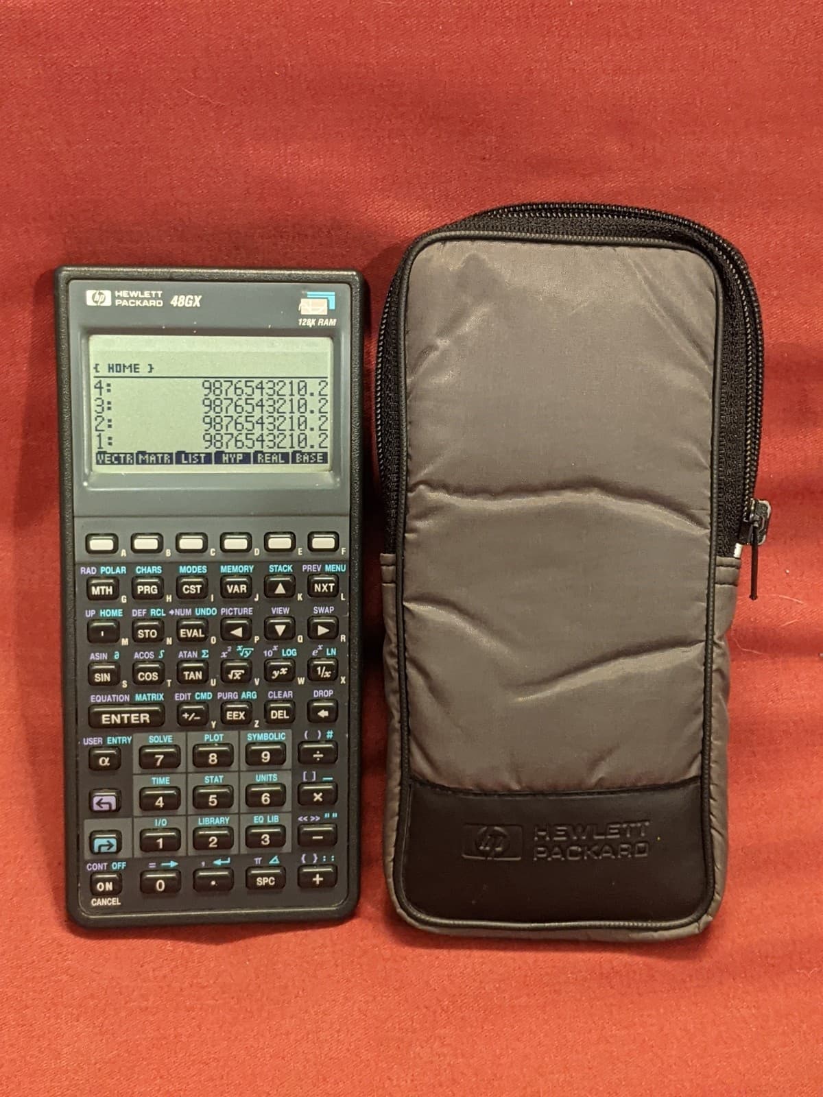 Hewlett Packard HP 48GX High Contrast Black Screen 128K Graphing Calculator