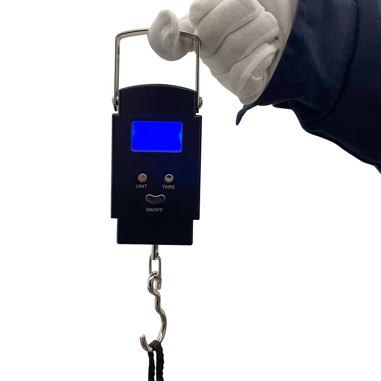 110LB/50KG Electronic Scale LCD Display Retractable Handle kg,g,oz,lb Unit