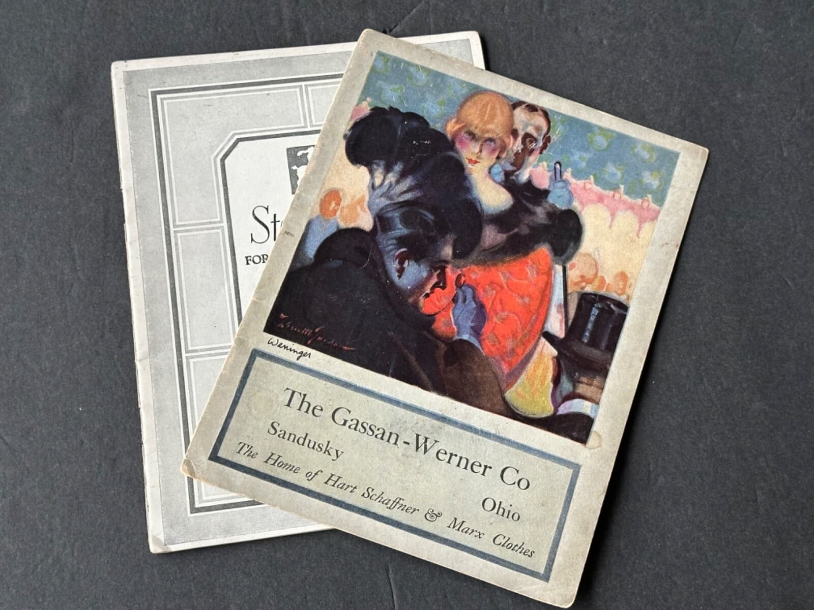 ANTIQUE Mens Fashion Catalog Hart Schaffner Marx 1920s Vintage Advertising