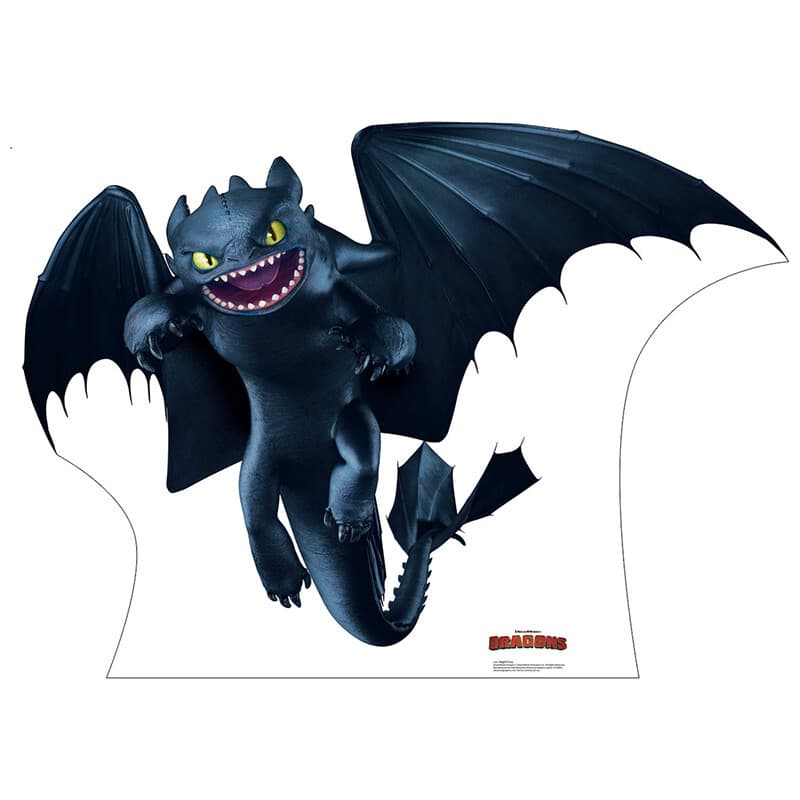 NIGHT FURY How to Train Your Dragon Lifesize CARDBOARD CUTOUT Standup Standee