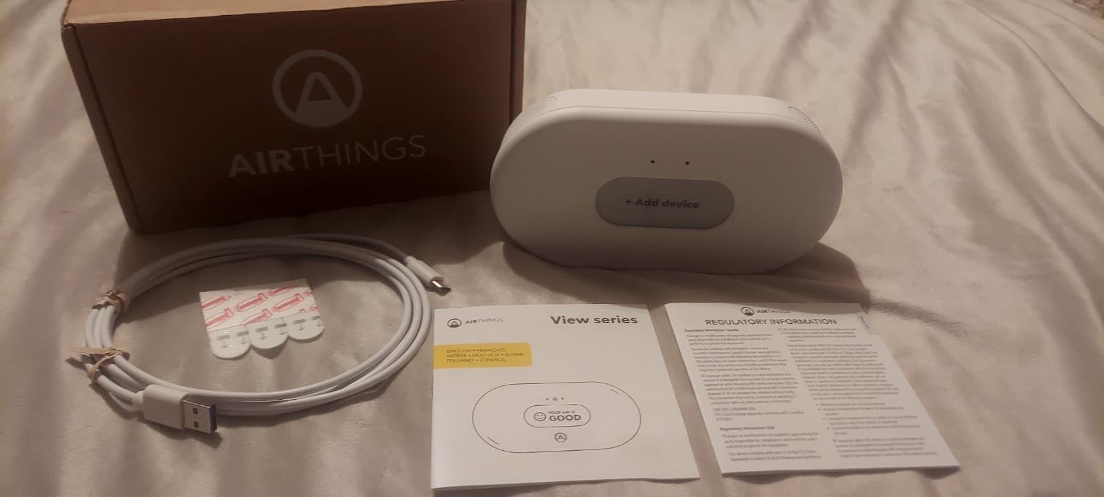 Airthings 2960 View Plus - Battery Powered Radon & Air Quality Monitor (PM, CO2,