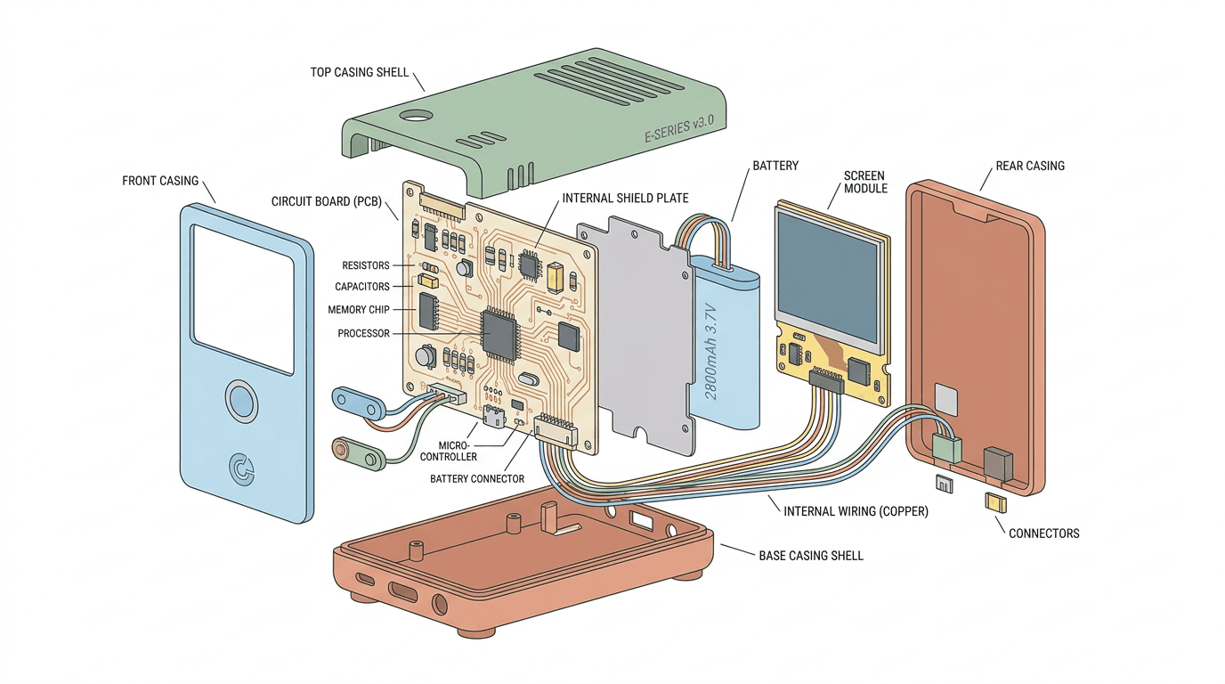 An 'exploded view' showing that budget-friendly doesn't mean low-quality internals.