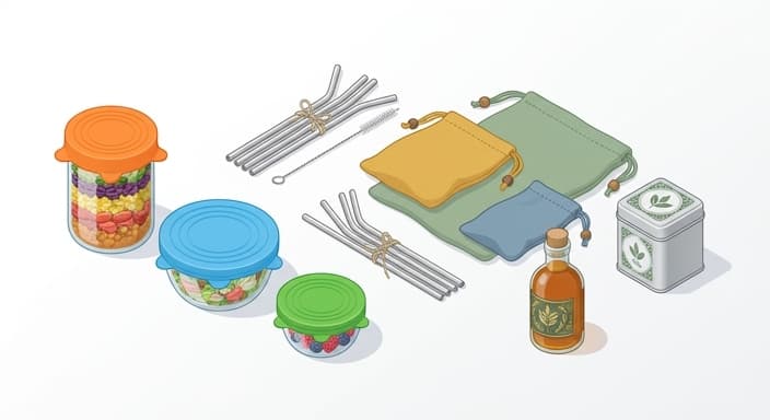 A spring hosting kit of reusable essentials to replace disposables.
