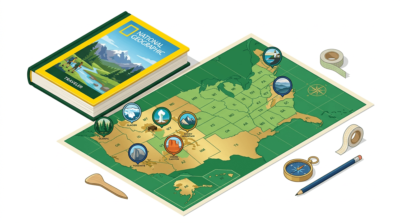 Planning the next big adventure with maps and guides.