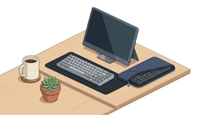 A modern desk setup ready for a new graduate.