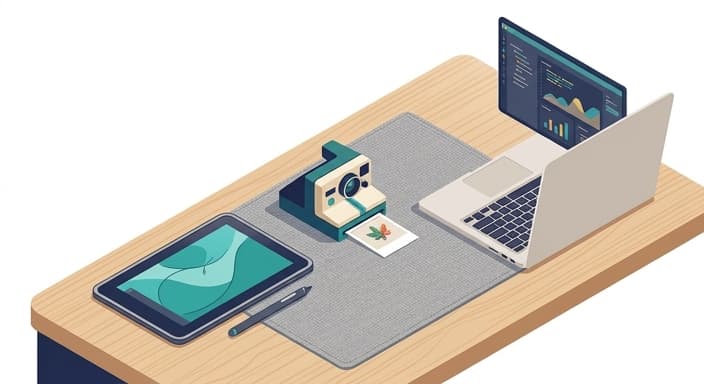 A stylish, intuitive workspace that blends creativity tools with elegance.