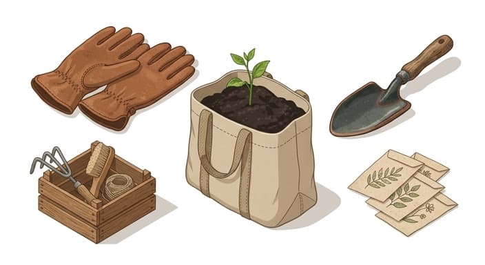 Experience-based gifts paired with a tangible sustainable tool.