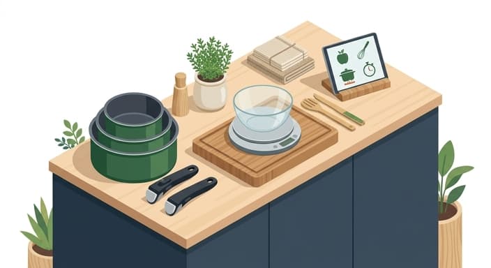 A durable modular kitchen setup that emphasizes sustainability and long lasting design.