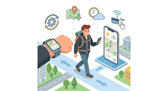 Wearable tech keeps travelers connected and prepared on the go.