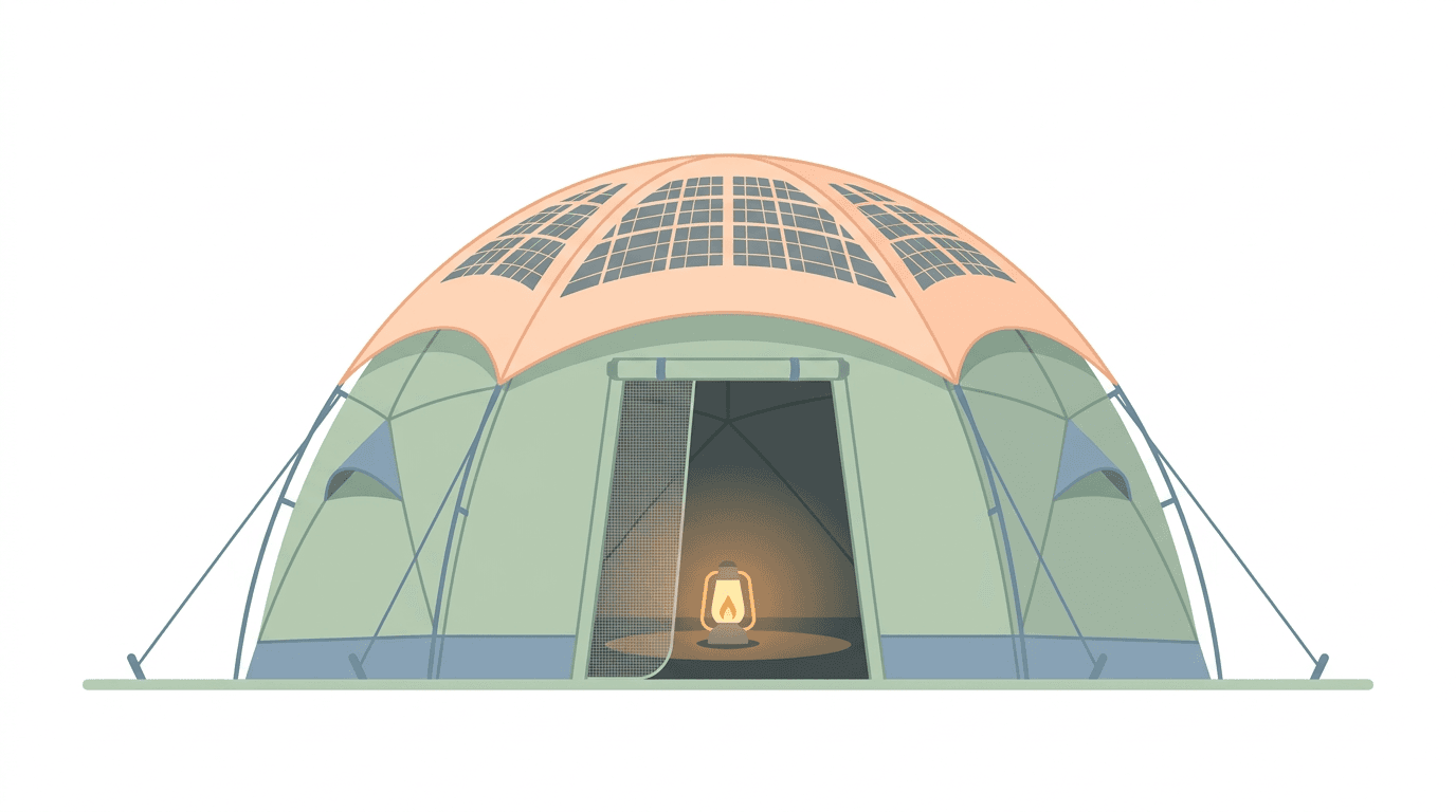 Futuristic Solar Tent Concept